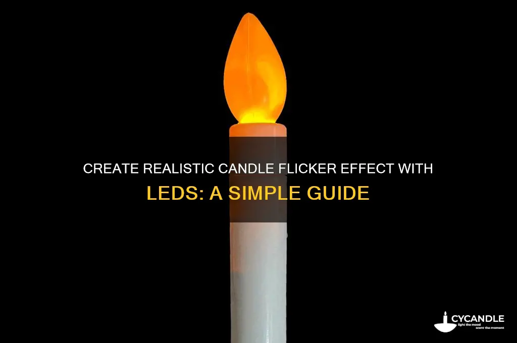 how to make an led flicker like a candle