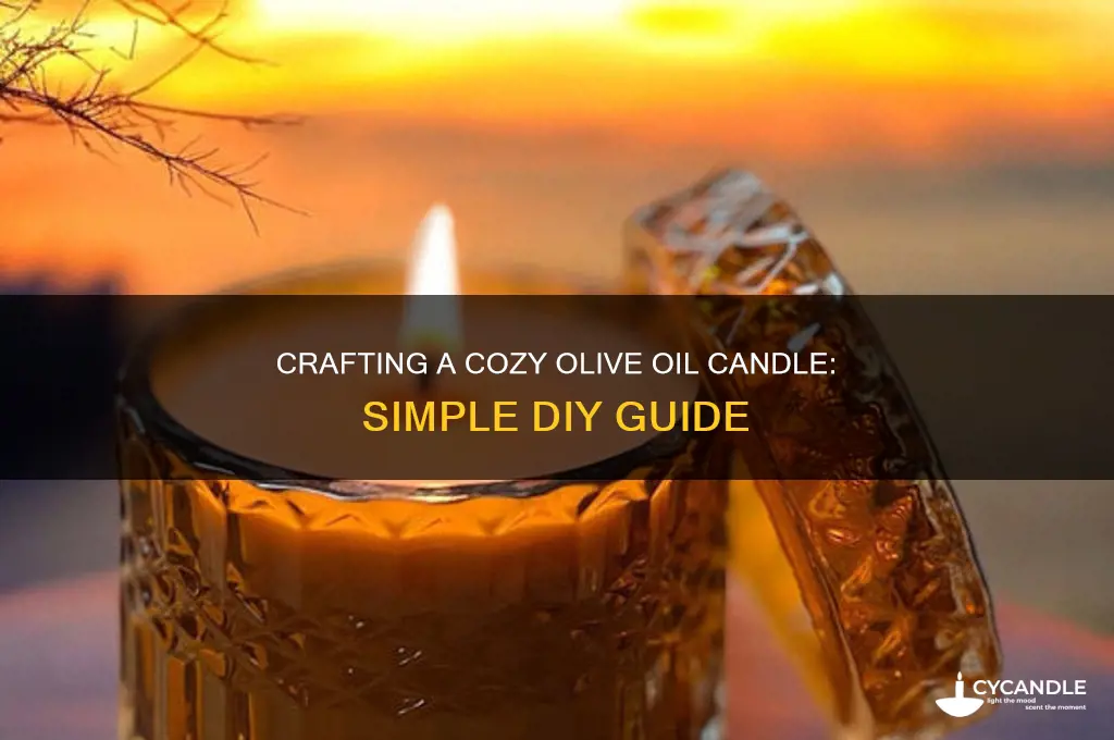 how to make an olive oil candle