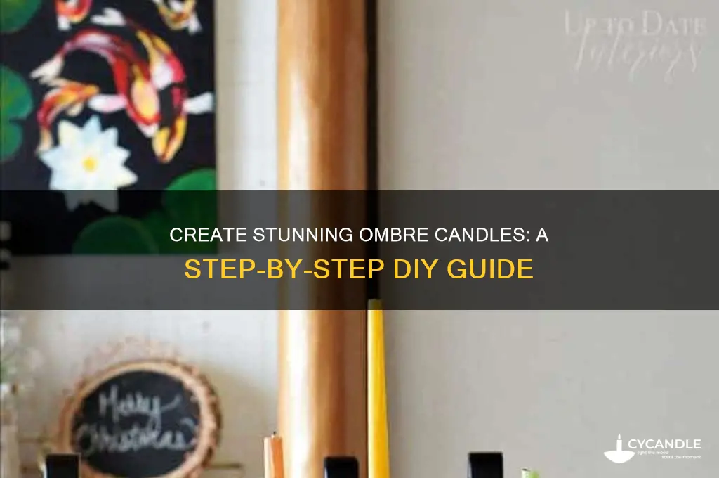 how to make an ombre candle