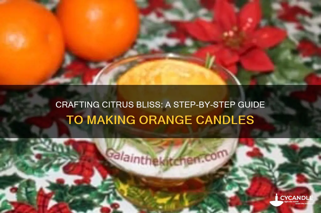 how to make an orange candle