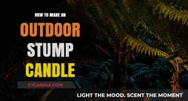 Crafting a Cozy Outdoor Stump Candle: DIY Guide