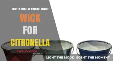 DIY Citronella Candle Wick: Crafting Outdoor Bug-Repellent Wicks Easily