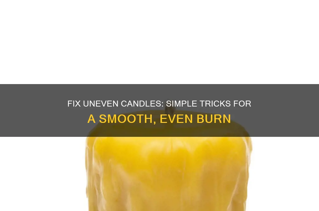 how to make an uneven candle even