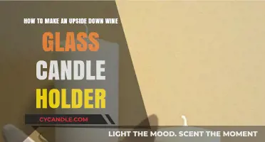 Crafting Elegance: DIY Upside Down Wine Glass Candle Holder Guide