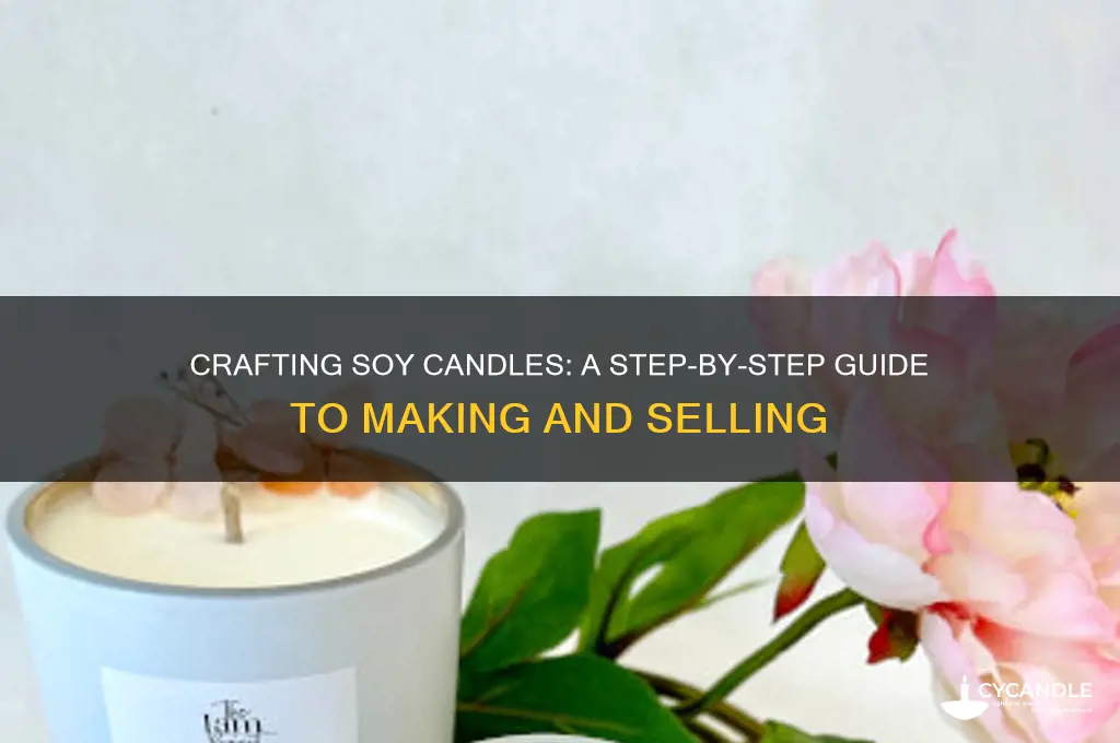 how to make and sell soy candles