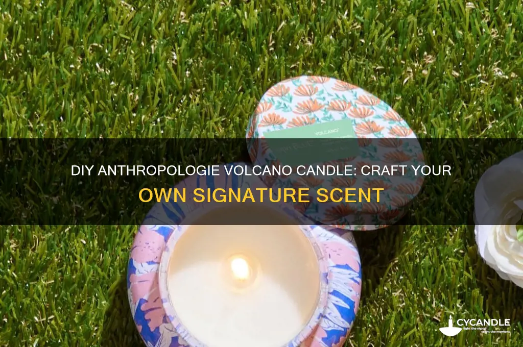 how to make anthropologie volcano candle