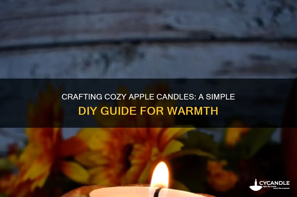how to make apple candles