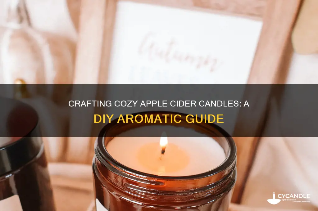 how to make apple cider candle
