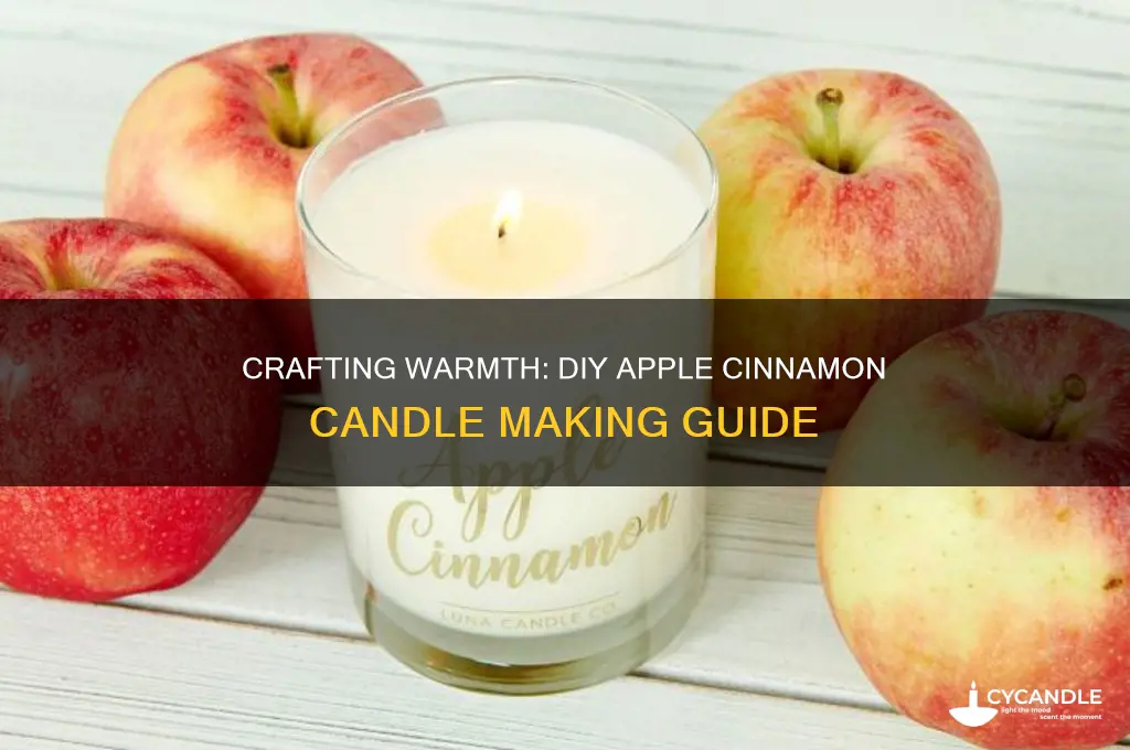 how to make apple cinnamon candle