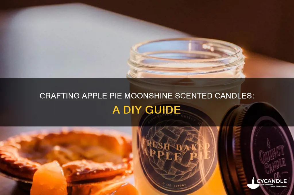 how to make apple pie moonshine candle