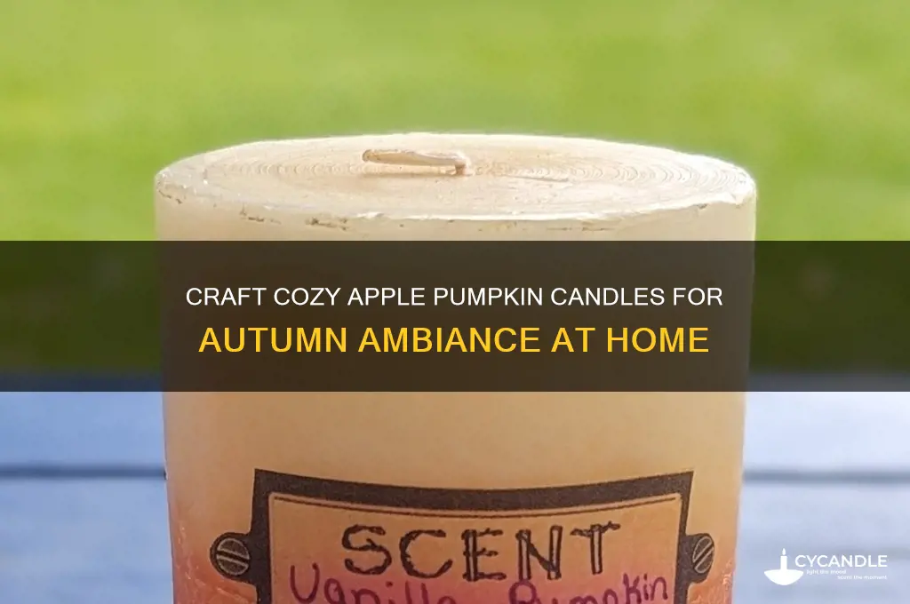 how to make apple pumpkin candles
