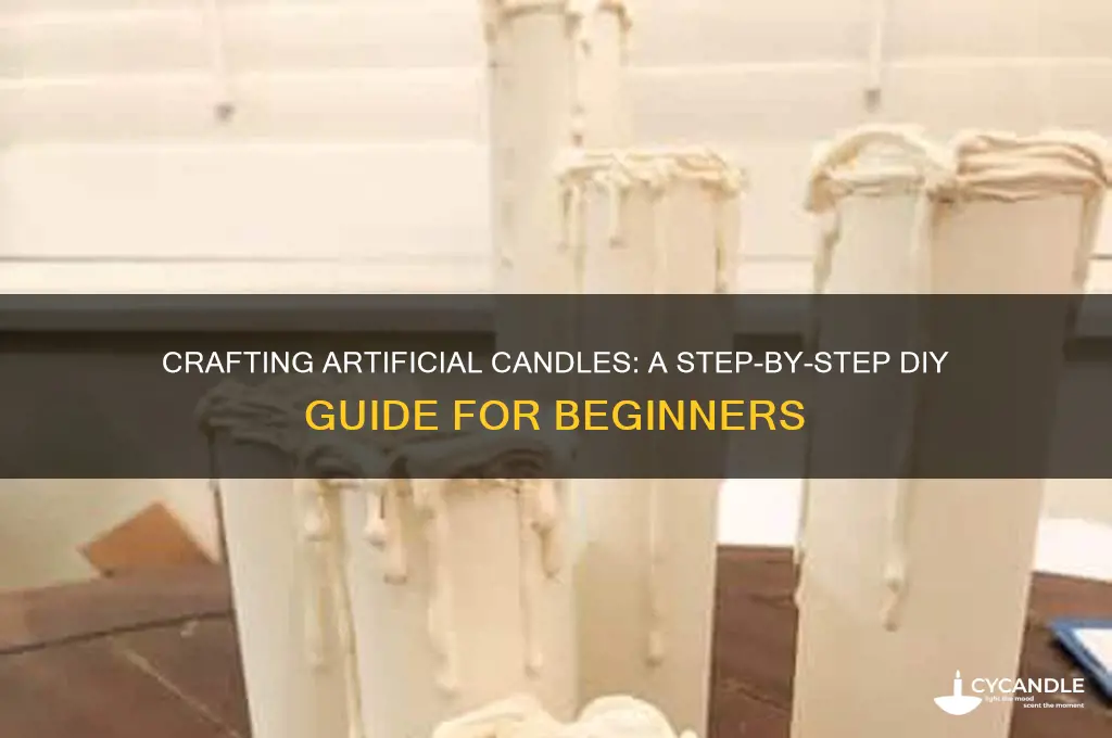 how to make artificial candle