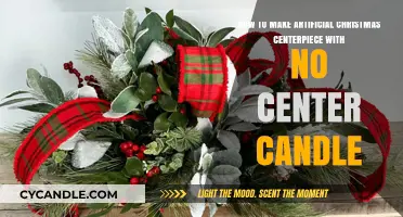 Elegant DIY Artificial Christmas Centerpiece Ideas Without a Center Candle