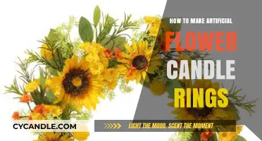 Crafting Elegant Artificial Flower Candle Rings: A Step-by-Step Guide