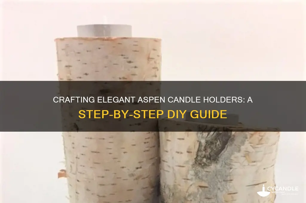 how to make aspen candle holders