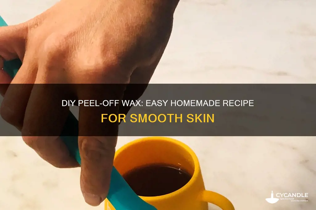 how to make at home peel off wax
