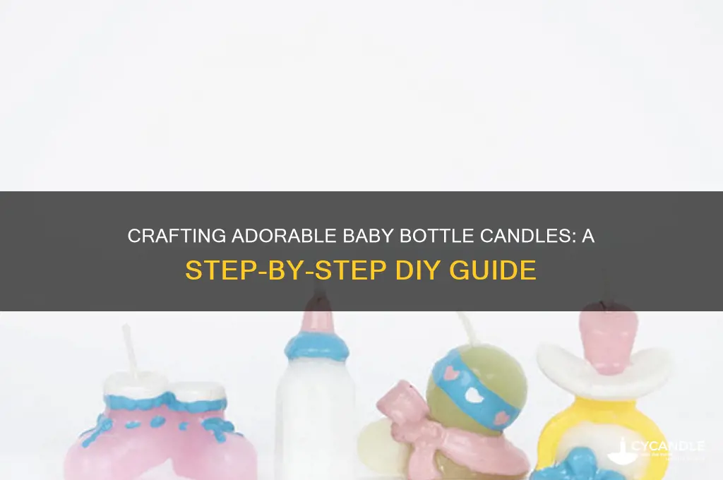how to make baby bottle candles