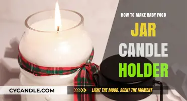 DIY Baby Food Jar Candle Holder: Easy Upcycling Craft Guide