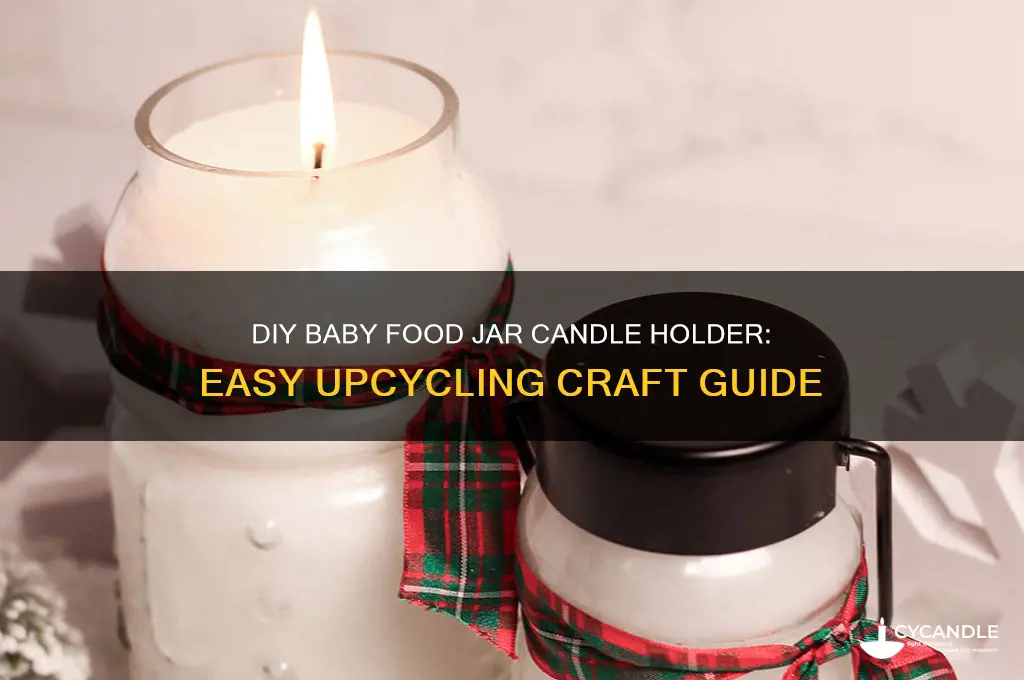 how to make baby food jar candle holder