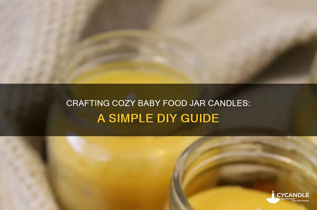 how to make baby food jar candles