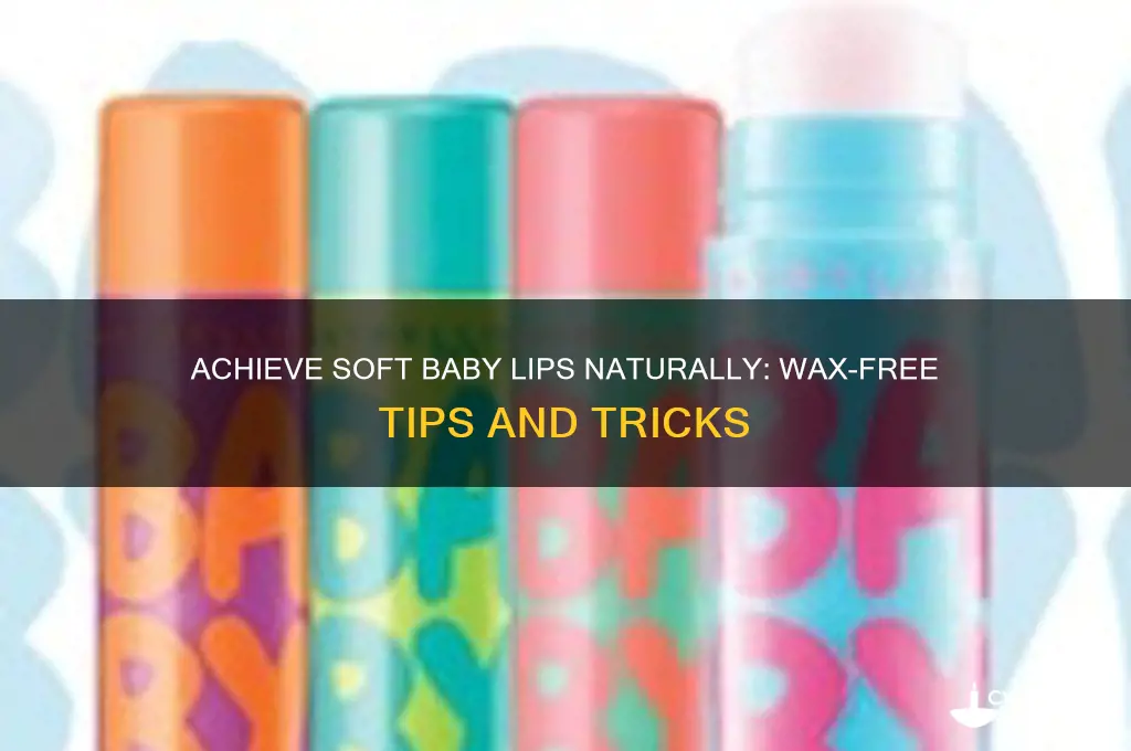 how to make baby lips without wax