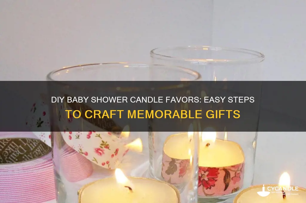 how to make baby shower candle favors