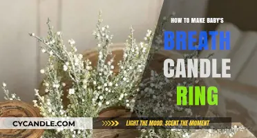 Crafting a Delicate Baby's Breath Candle Ring: DIY Guide