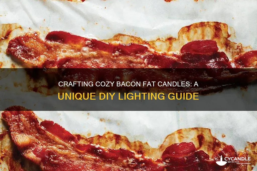 how to make bacon fat candles