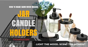 DIY Rustic Barn Wood Mason Jar Candle Holders Tutorial
