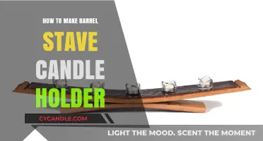 Crafting Rustic Barrel Stave Candle Holders: A DIY Guide