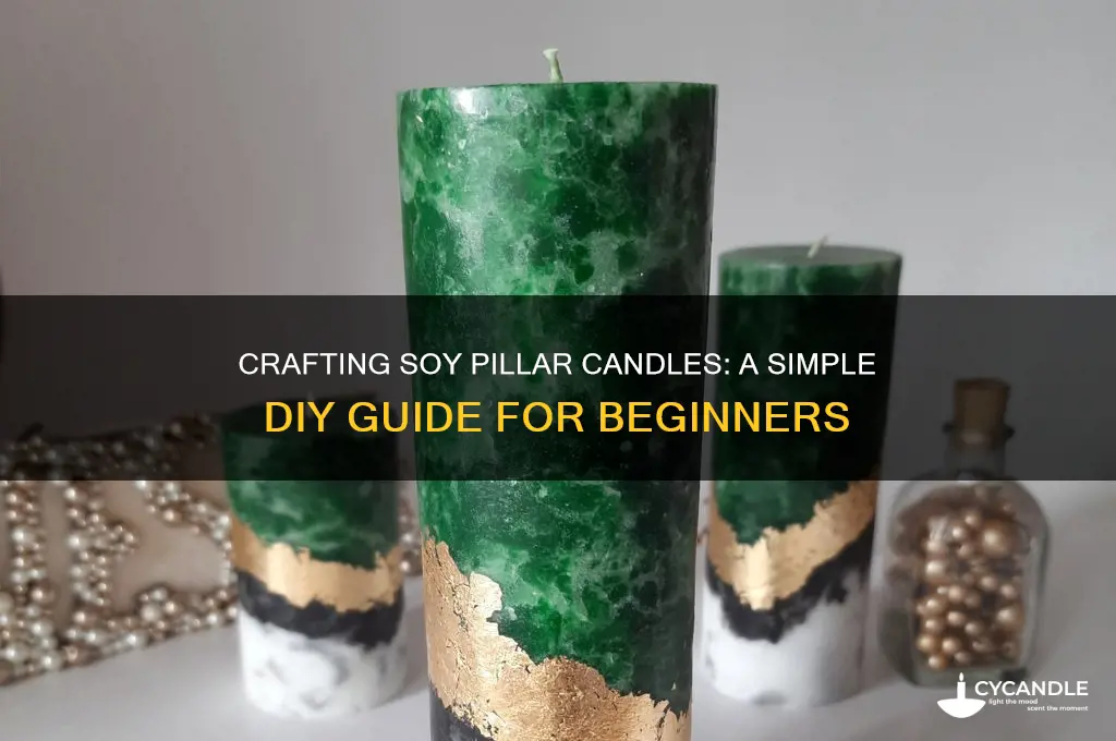 how to make basic soy pillar candles