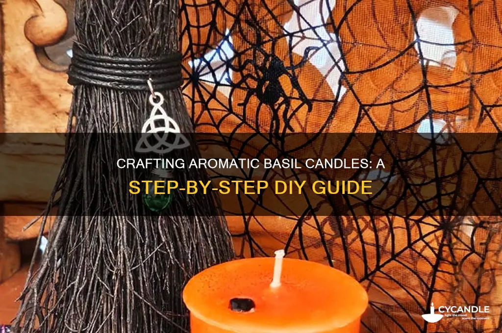 how to make basil candles