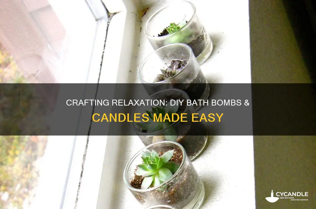 how to make bath bombs and candles