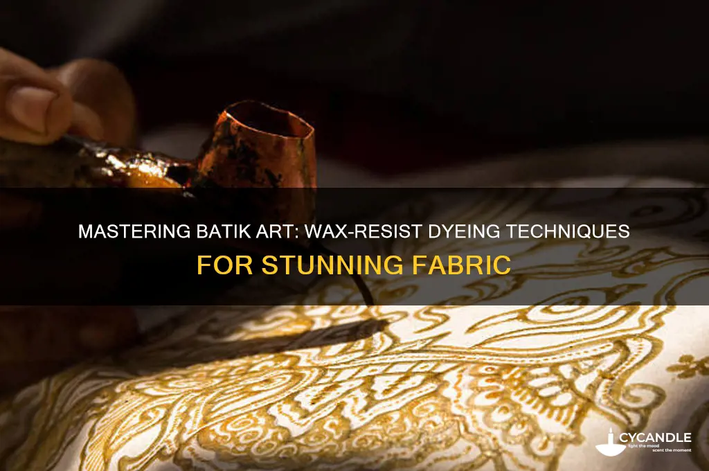 how to make batik fabric with wax