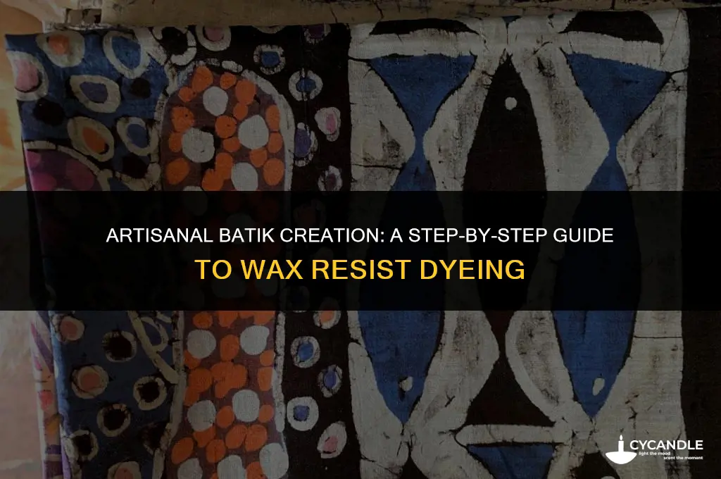 how to make batik using wax