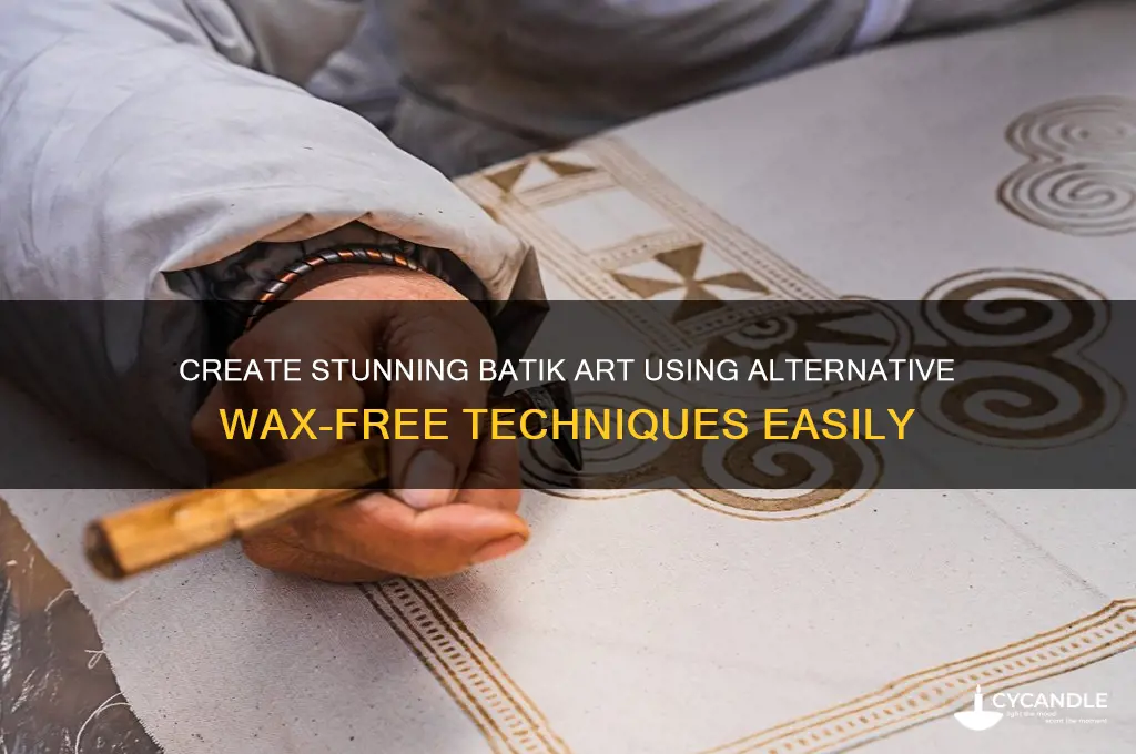 how to make batik without wax