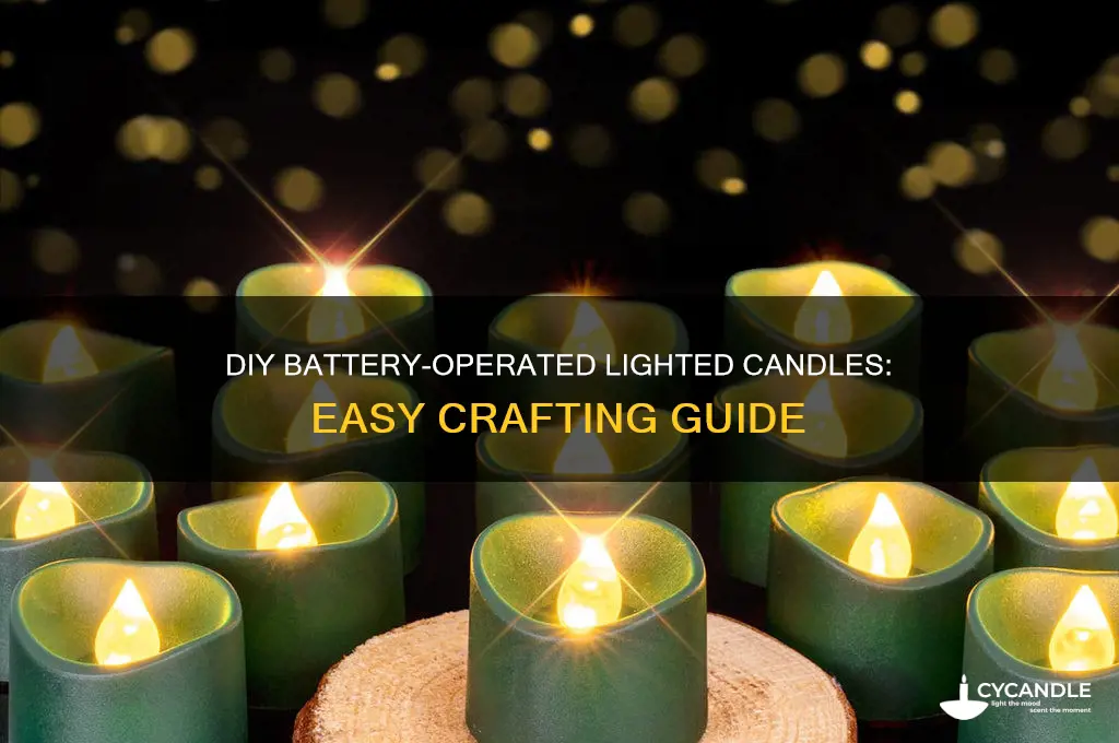 how to make battery lighted candles
