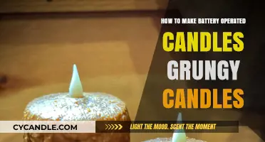 DIY Grungy Battery-Operated Candles: Easy Steps for a Vintage Look