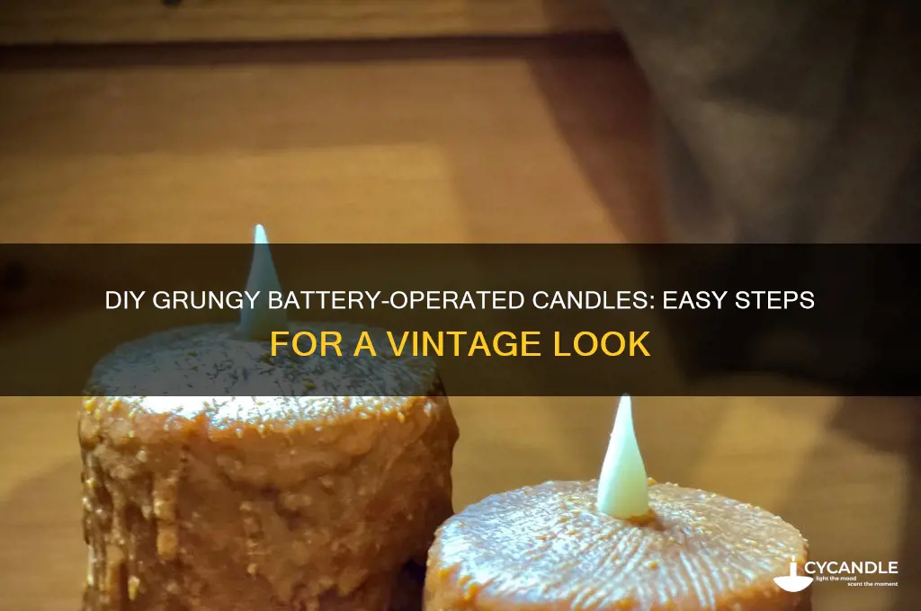 how to make battery operated candles grungy candles
