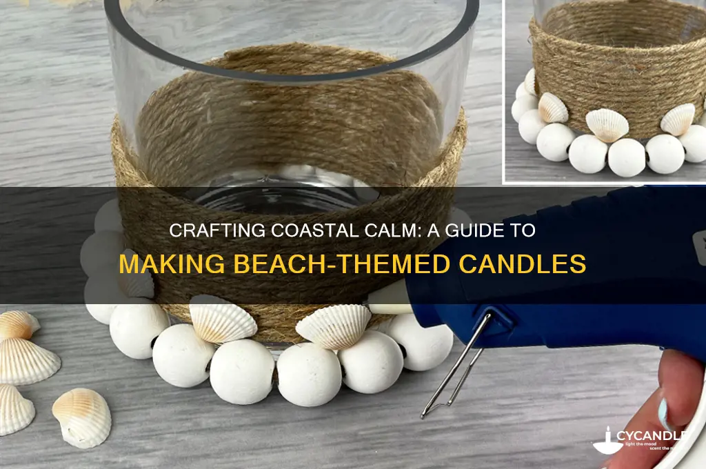 how to make beach candles