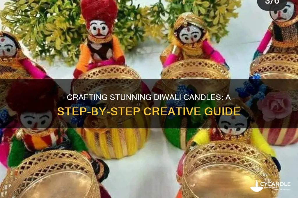 how to make beautiful candles for diwali
