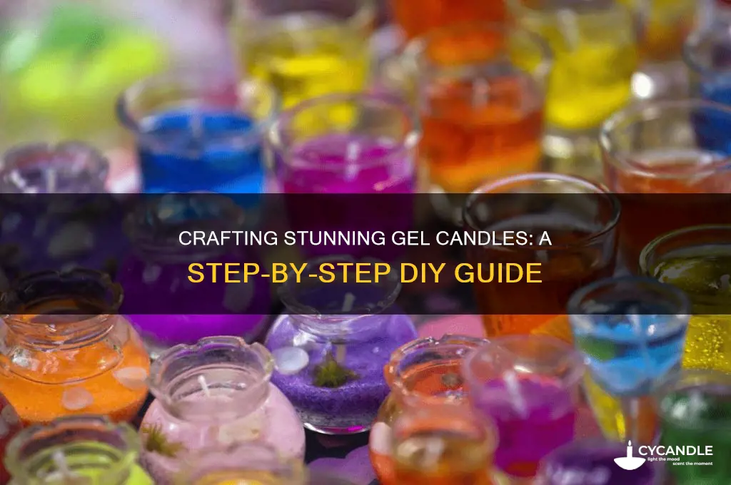 how to make beautiful gel candles