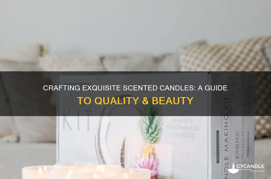 how to make beautiful quality scented candles