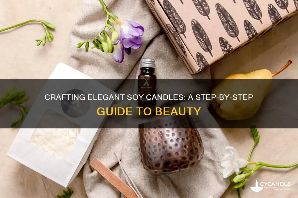 how to make beautiful soy candles