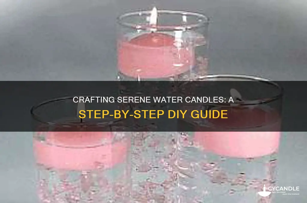 how to make beautiful water candles