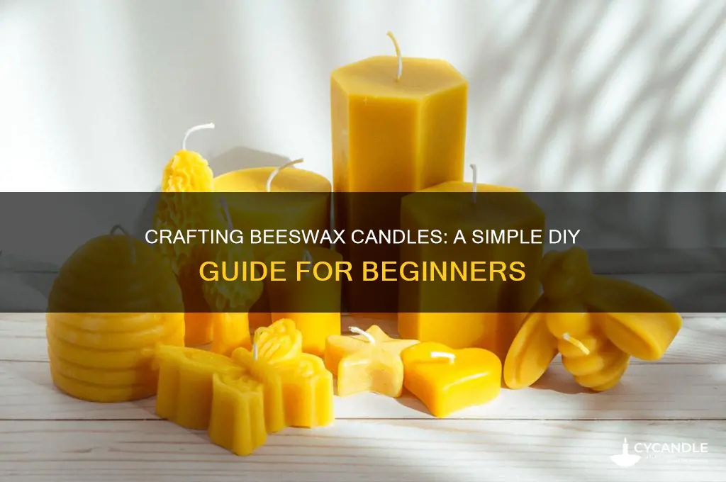 how to make bees wax candles