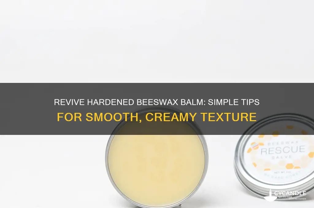 how to make beeswax balm smooth again