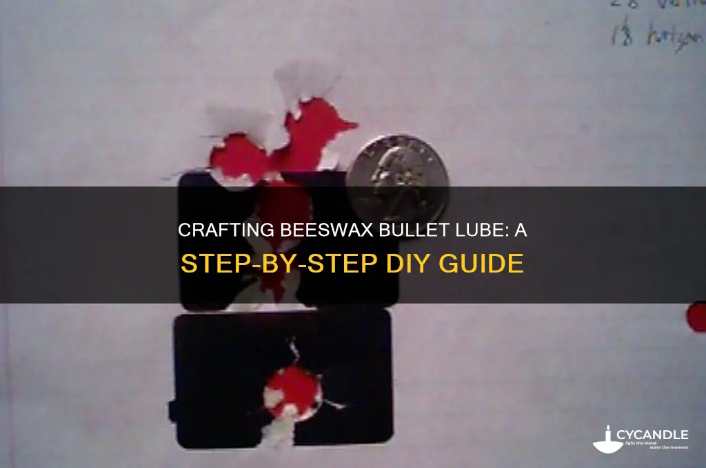 how to make beeswax bullet lube