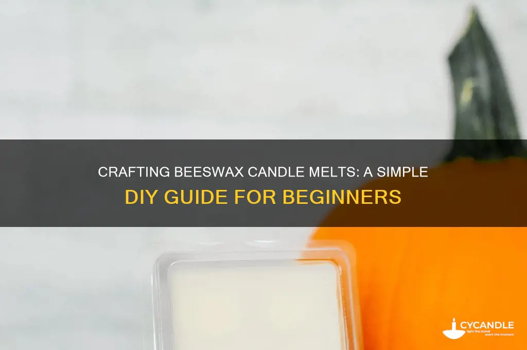 how to make beeswax candle melts