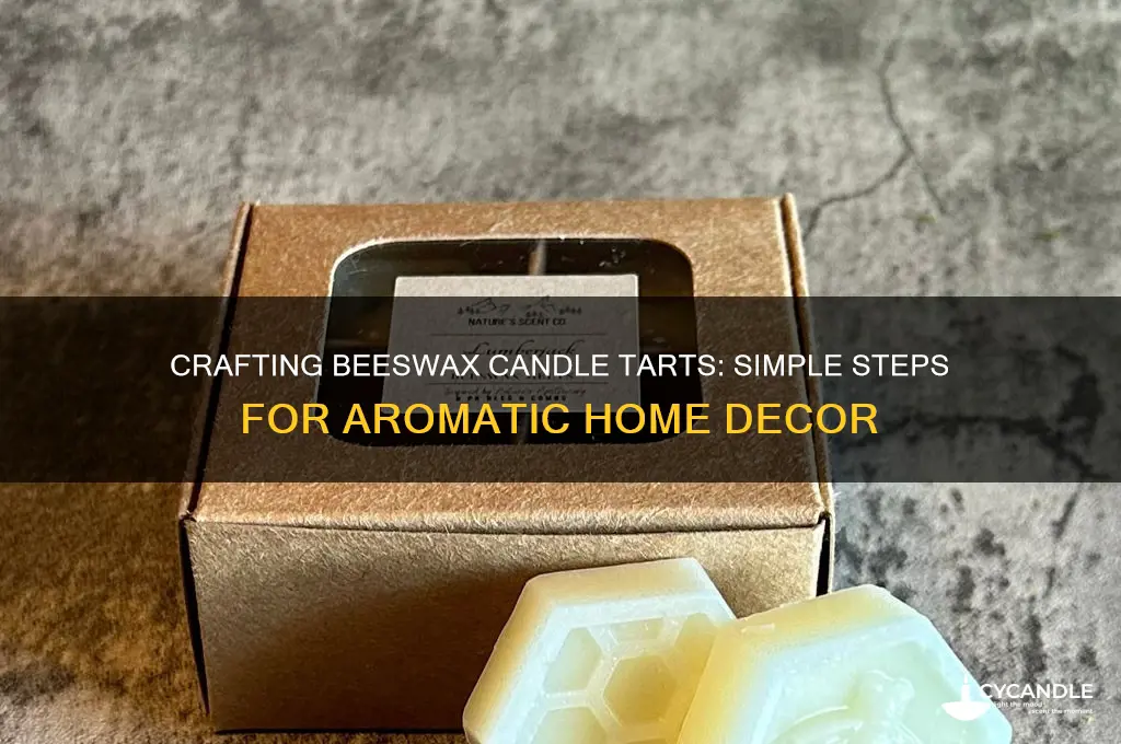 how to make beeswax candle tarts